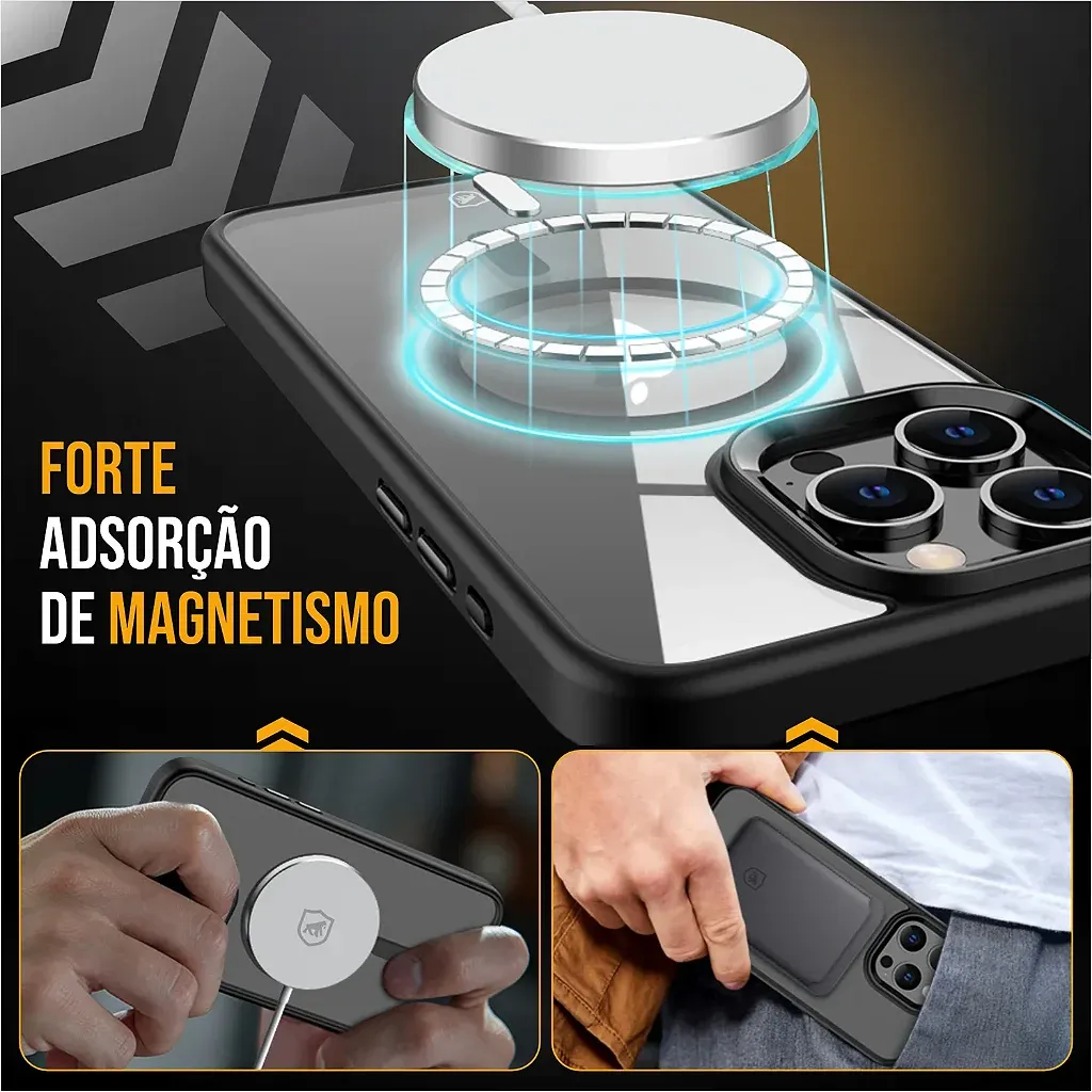 Foto 5 de Capa MagSafe para iPhone 17 - Preta - Gshield