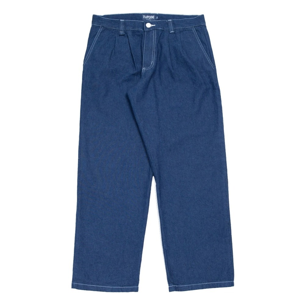 Pedro Iti x TUPODE Calça Chino Jeans Azul Contraste — 36 / 38 / 40 / 42 / 44 / 46 / 48 / 50, Novo
