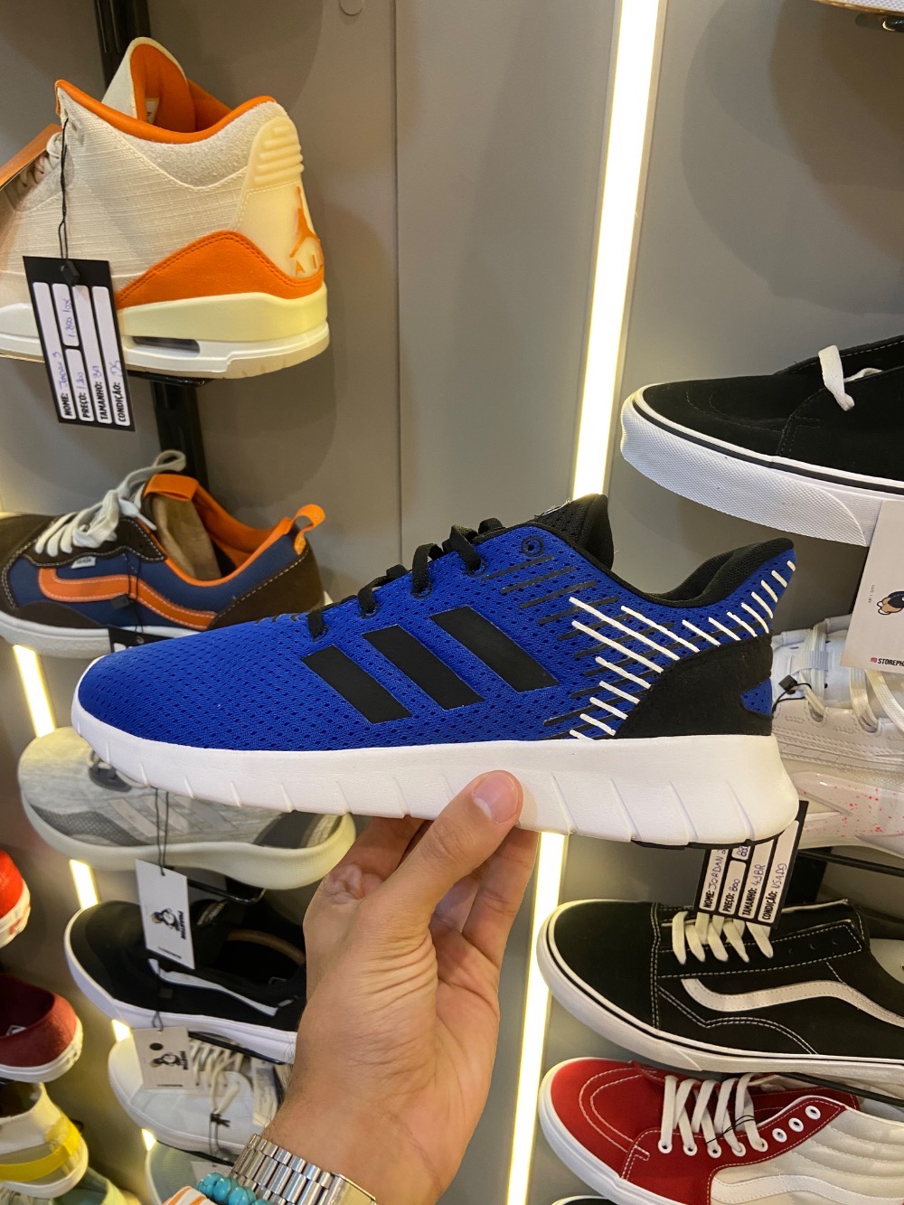 adidas Asweerun Blue Black — 41, Novo