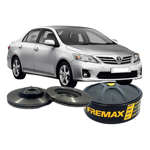 Par Disco Freio Novo Dianteiro Ventilado Toyota Corolla