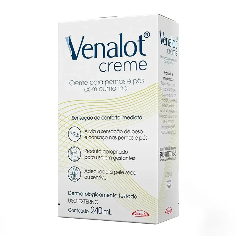 Creme Para Pernas E Pés Venalot 240ml
