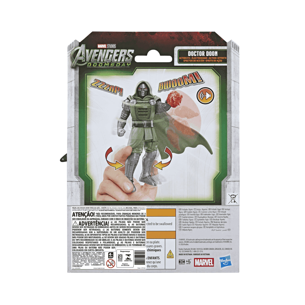 Foto 4 de Marvel Figura Doutor Destino Action Com Som - Hasbro