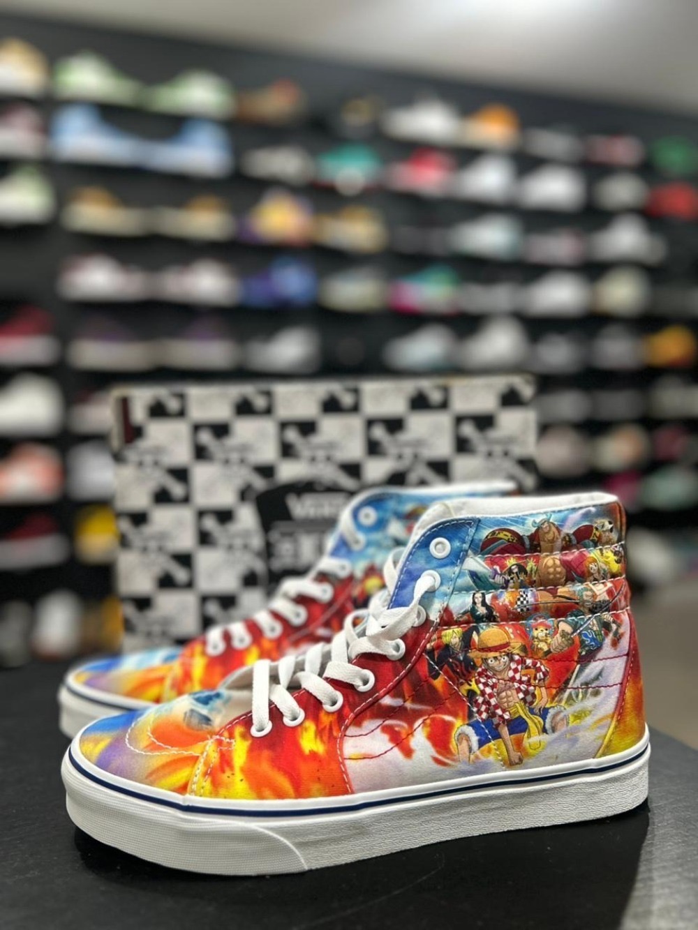 One Piece x Vans Sk8-Hi Punk Hazard Light Blue — 39, Novo