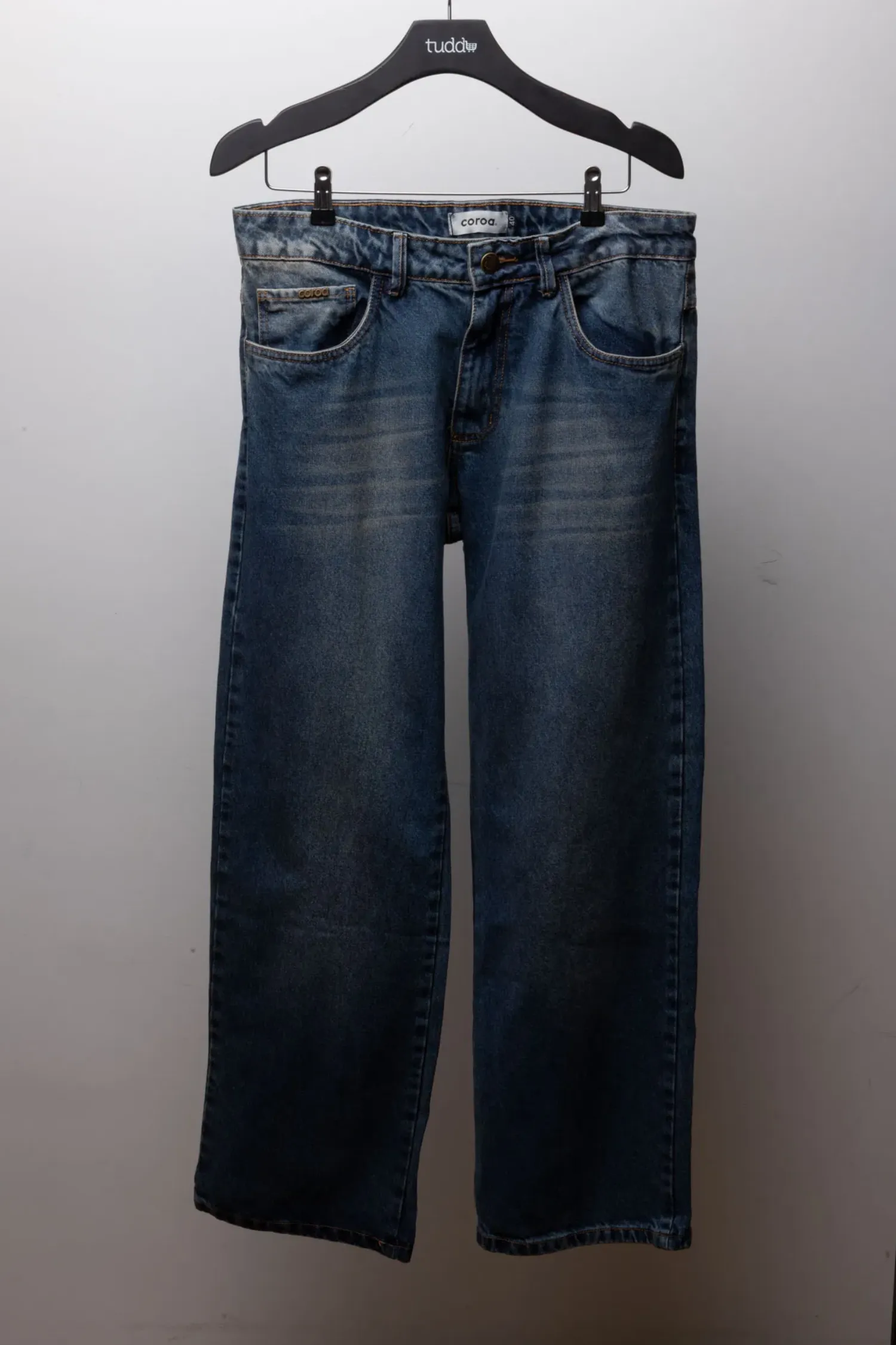Calça Coroa Clothing Company Jeans Baggy Blue — 40 / 42 / 44 / 48, Novo