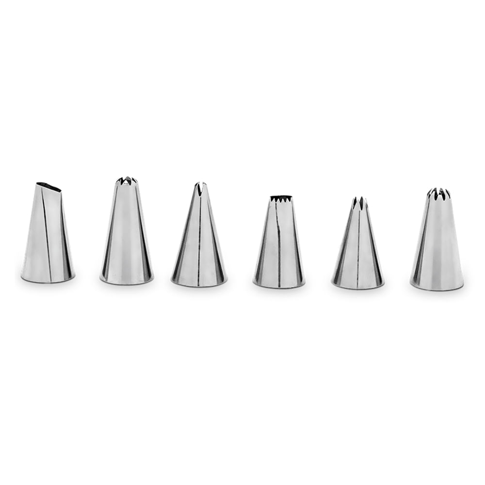 Foto 2 de Bico Para Confeitar Glacê 6 Peças - Brinox