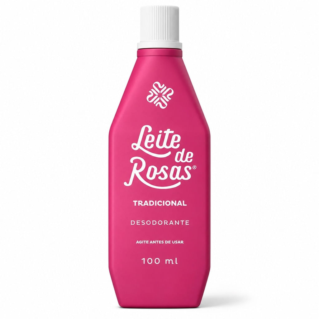 Loção de Limpeza Facial Leite de Rosas Tradicional 100ml