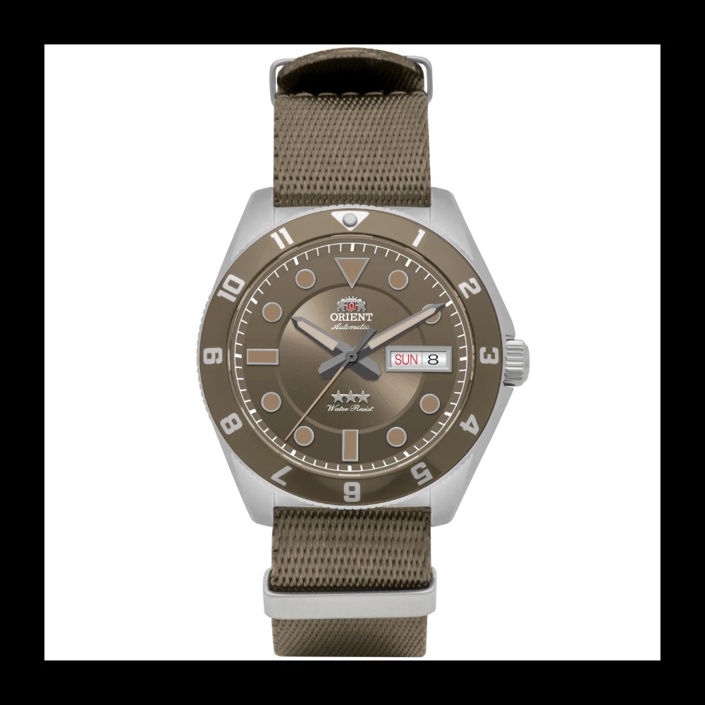 Relógio Orient 3 Stars Sport Land Brown 39 mm — Único, Novo