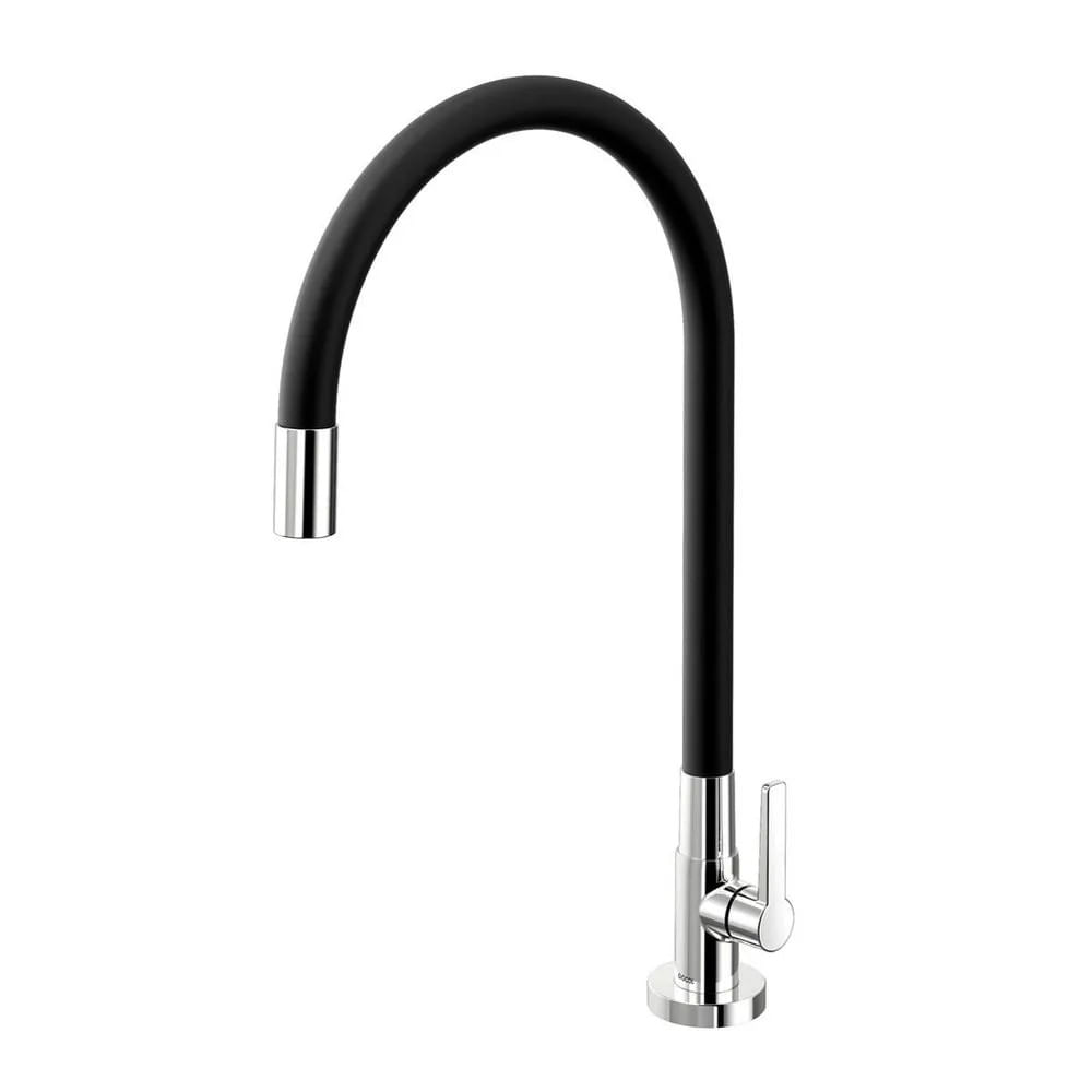 Torneira Para Cozinha De Mesa Galiflex Preta Docol