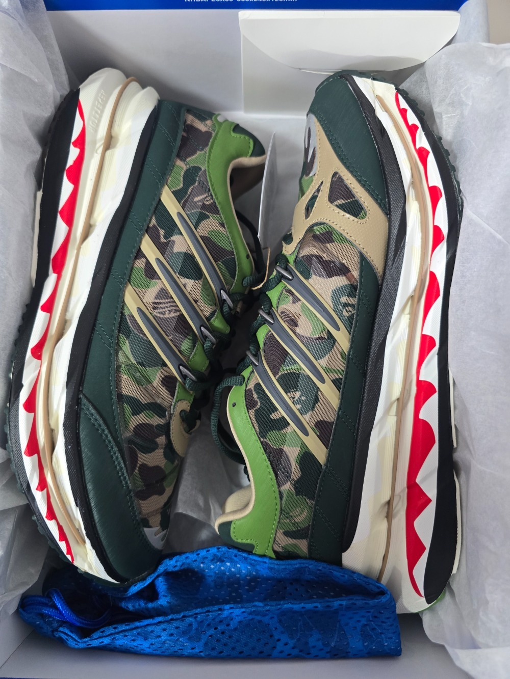 Bape x adidas Adistar HRMY World Cup Pack Hemp — 37 / 38, Novo