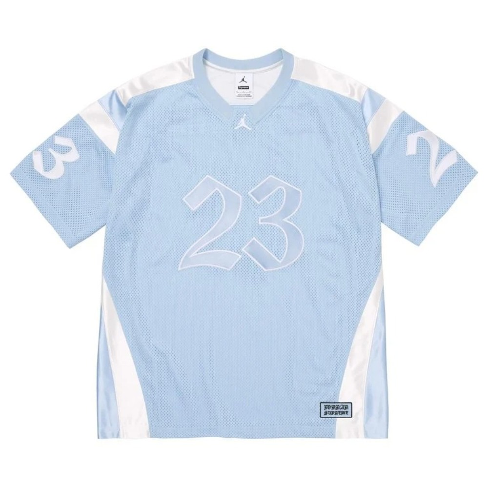 Air Jordan x Supreme Camiseta Jersey Light Blue SS26-W15 — G, Novo