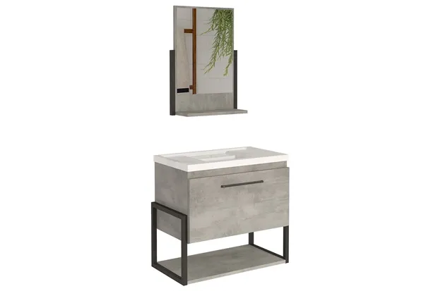KIT METALO 60 COM ESP. MDF BP METALON CIMENTO MGM