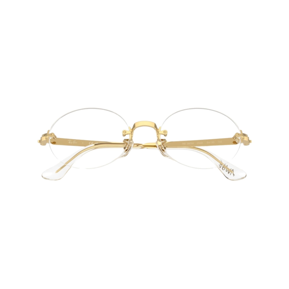 Foto 5 de Armação para Óculos de Grau Unissex Ray-Ban A$AP Rocky RX3929V 2500 Dourada