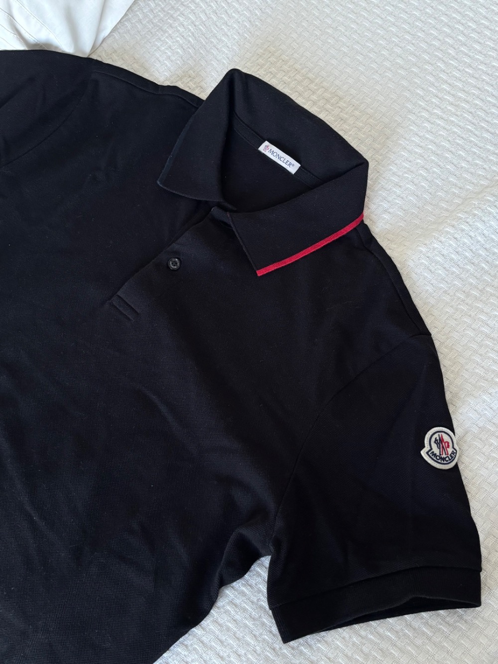 Camiseta Moncler Logo Cotton White — M, Usado