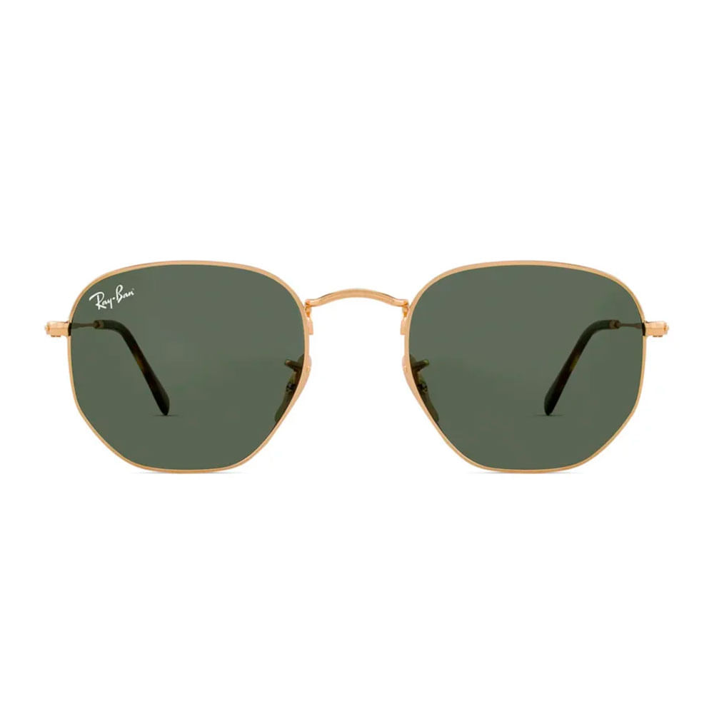 Foto 2 de Óculos de Sol Unissex Ray-Ban Irregular RB3548 001 Cor Dourado