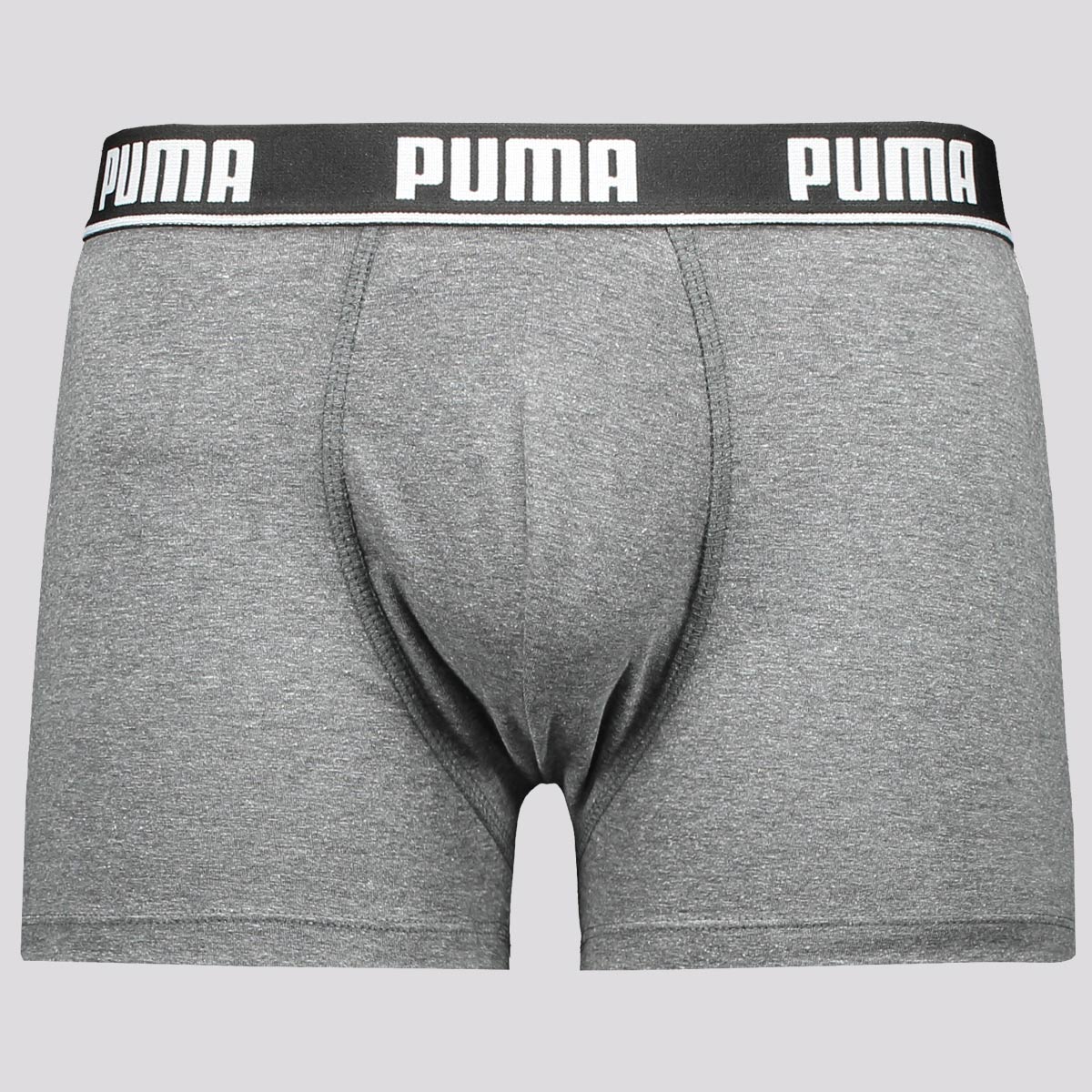 Cueca Puma Boxer Cotton Cinza
