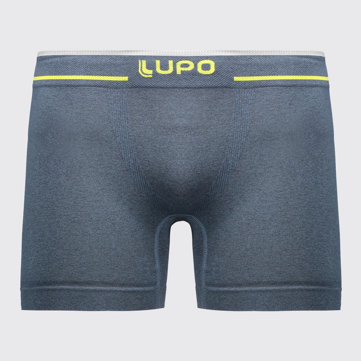 Cueca Boxer Lupo Microfibra Sem Costura Logo Azul
