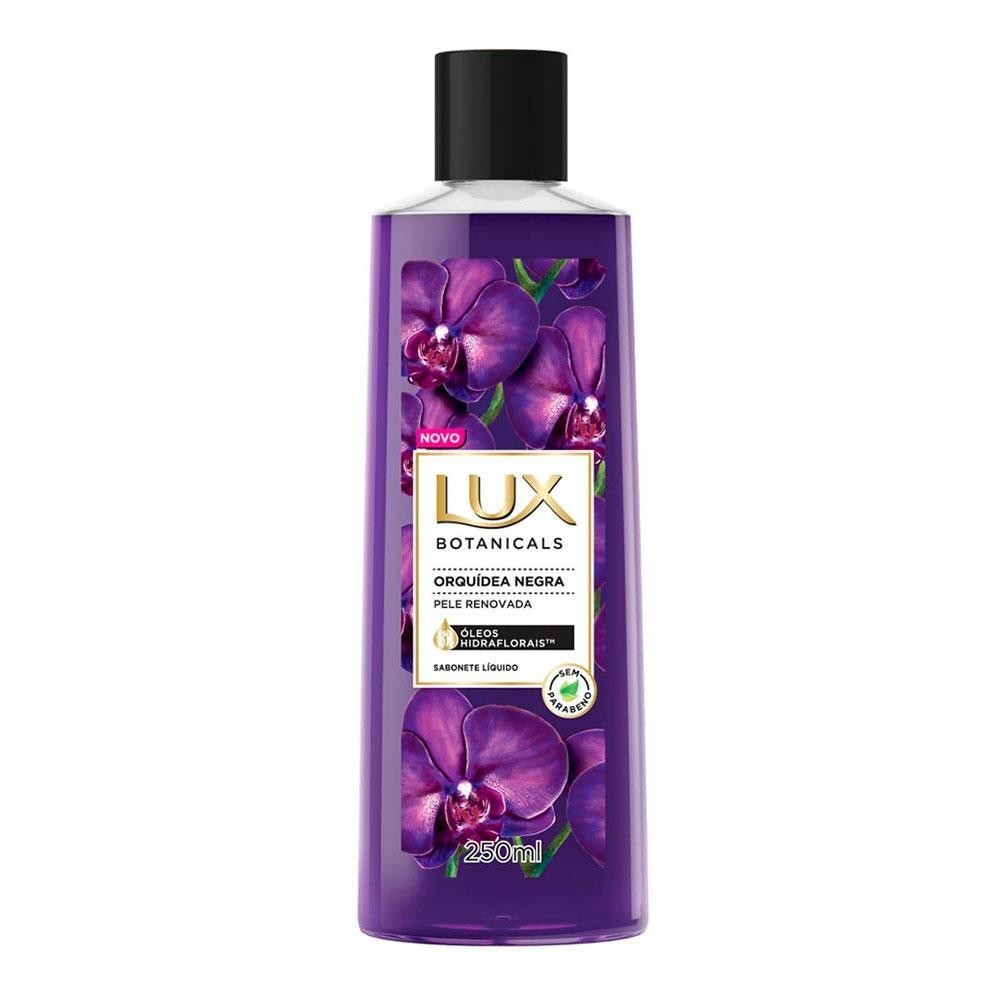LUX SABONETE LÍQUIDO ORQUÍDEA NEGRA COM 250ML
