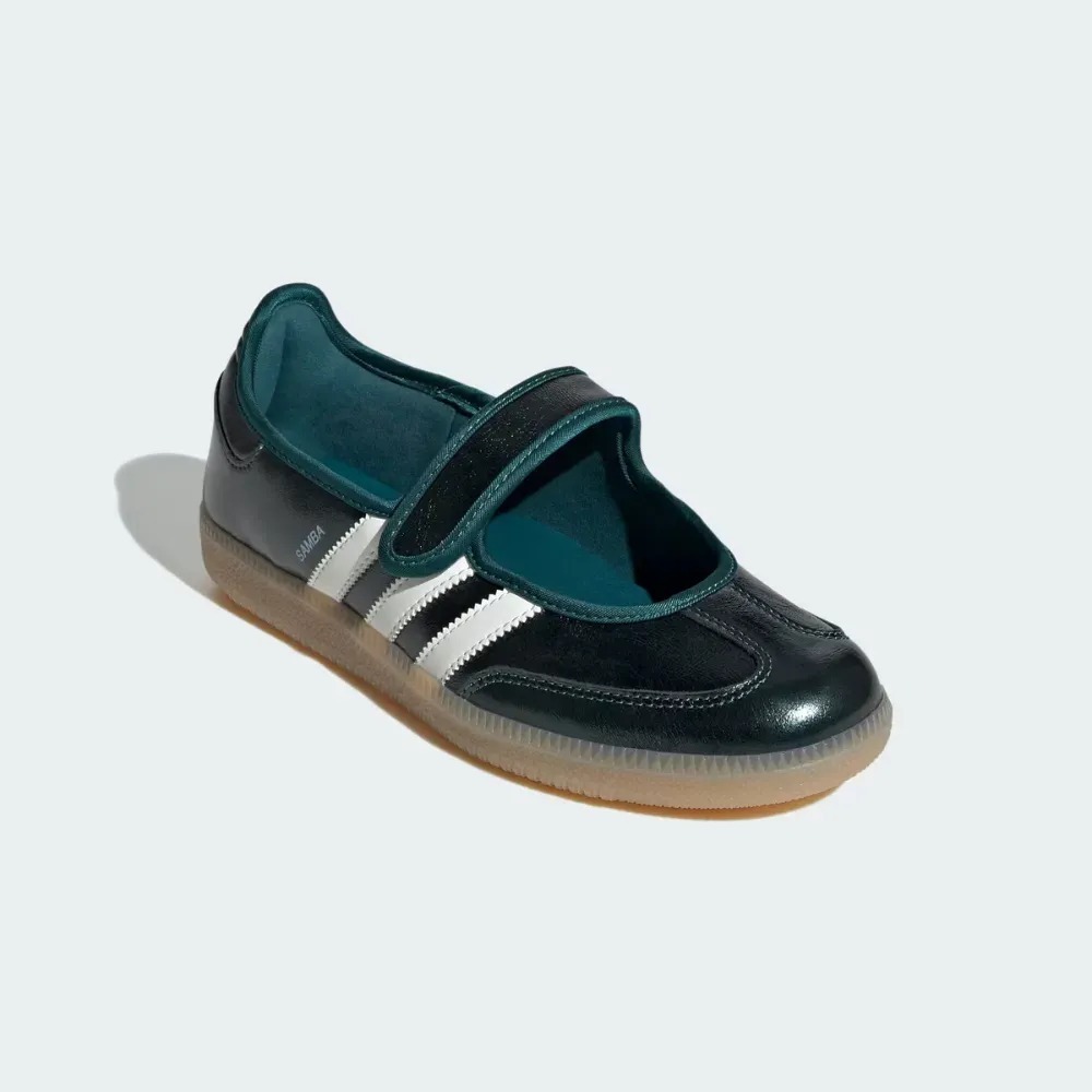 adidas Samba Jane Rich Green Off White — 34 / 35 / 36 / 37 / 38 / 39, Novo