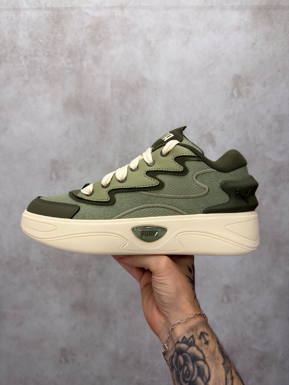 Puma Five-0 Lux Army Loden Green Sugared Almond — 39 / 40 / 41 / 42 / 43 / 44, Novo