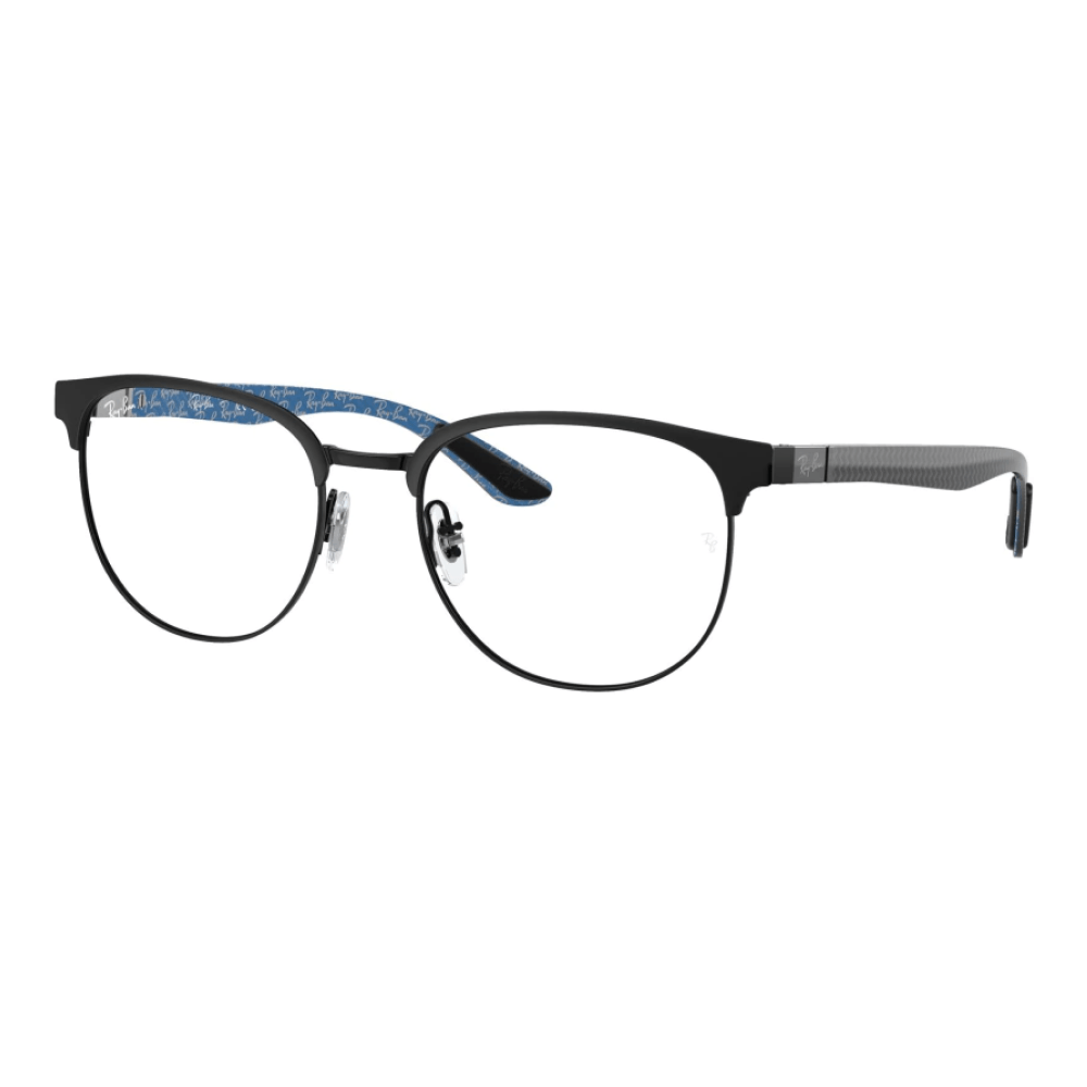 Foto 3 de Armação de Óculos de Grau Ray-Ban RX8422 Masculino Irregular Metal Preto