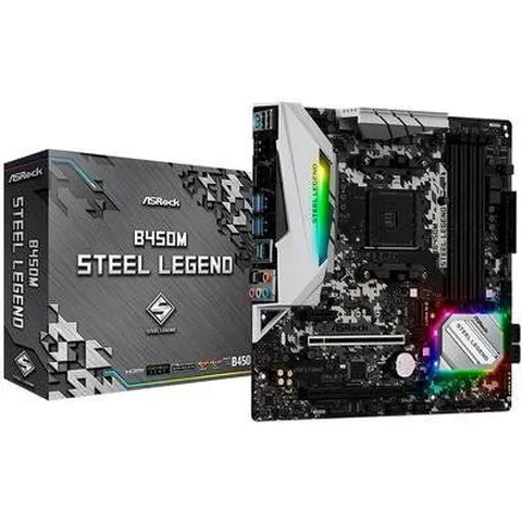 Placa-Mãe ASRock B450M Steel Legend, AMD AM4