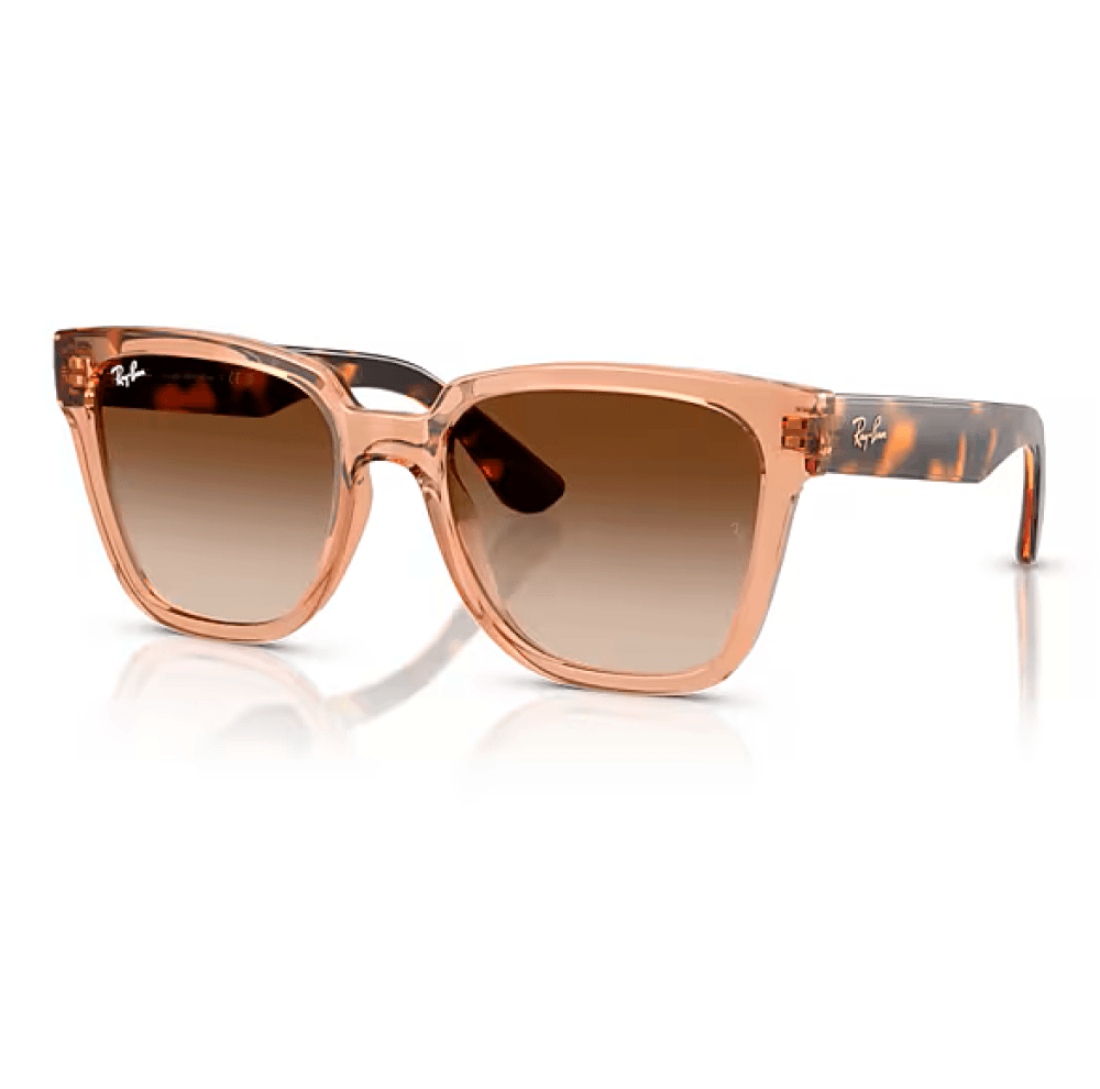 Óculos de Sol Ray-Ban RB4437L Feminino Quadrado Injetado Havana