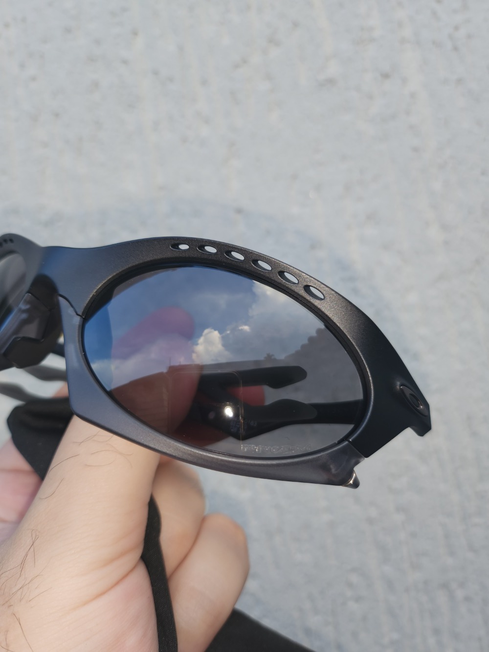 Óculos Oakley Plantaris Matte Black Prizm Grey — Único / P / M / G / XG, Novo
