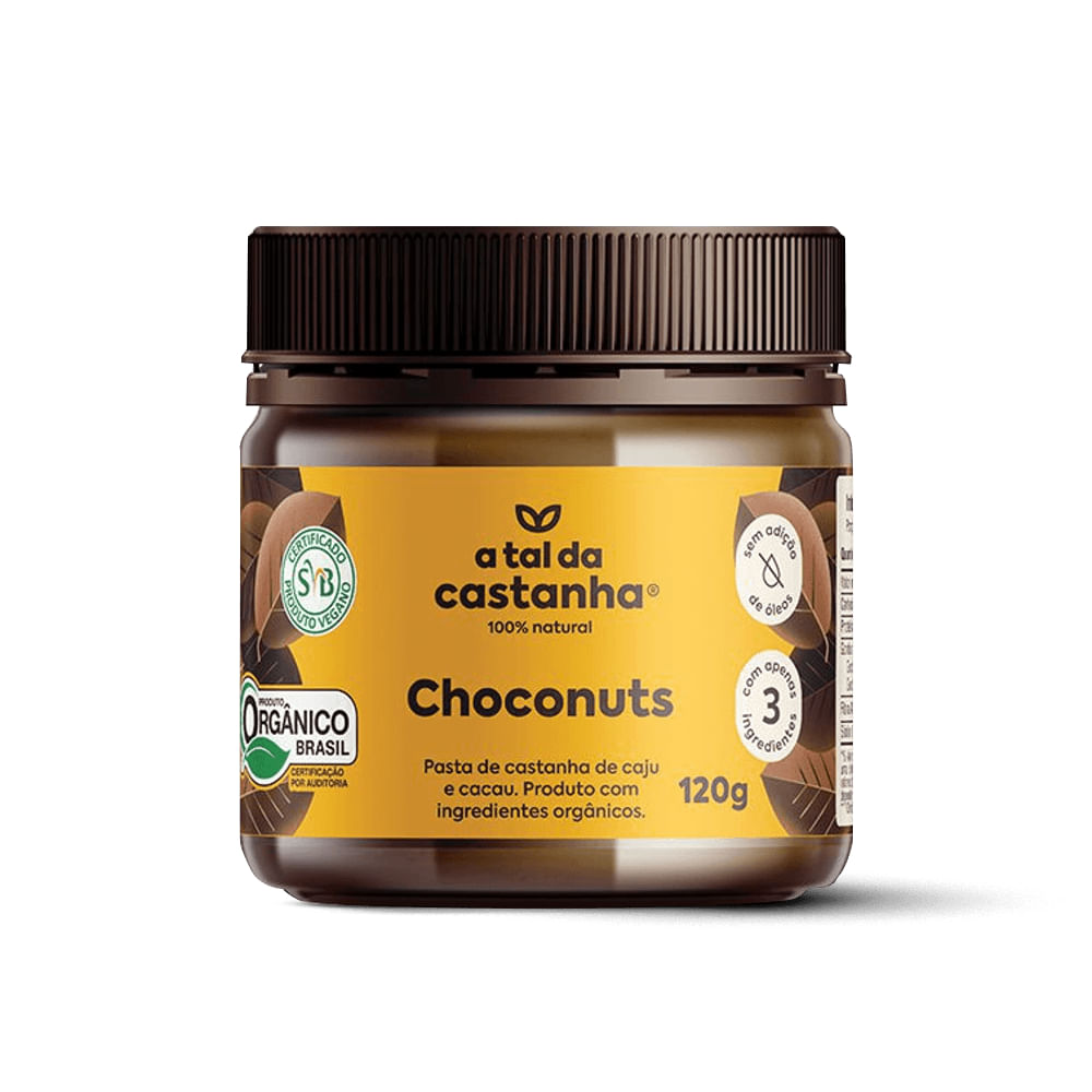 Pasta de Castanha Choconuts Orgânica - 120g - A Tal da Castanha