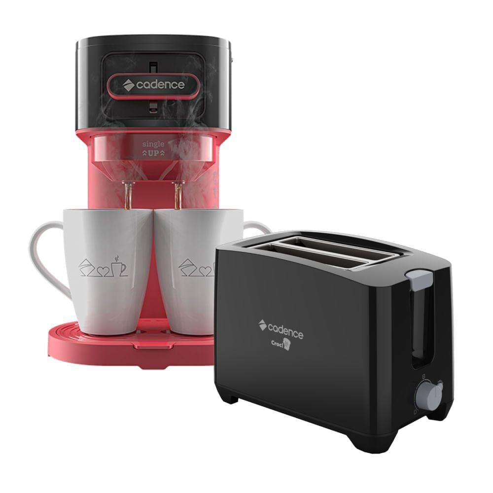 Kit Croc Cadence Cafeteira Single Up E Torradeira Croc 110V