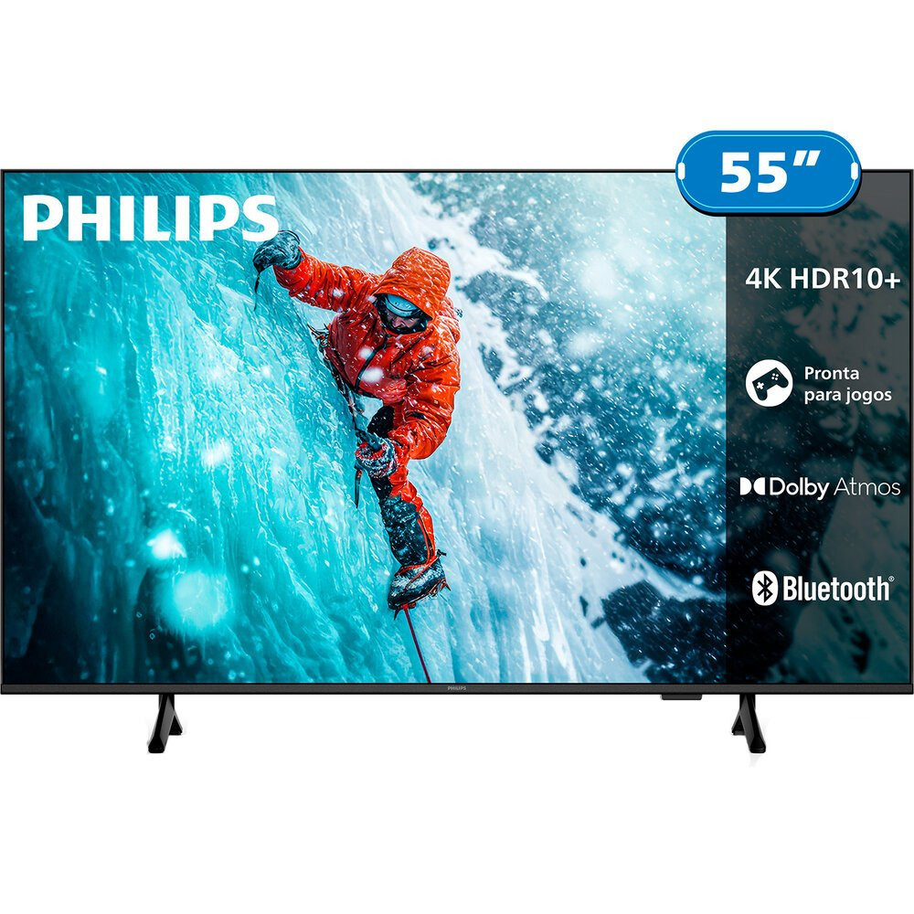 Smart TV 55PUG7300/78 55 Polegadas Titan OS 4K UHD Philips