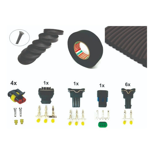 Kit Montagem Chicote Conector Malha Termo Fueltech Pandoo Tc