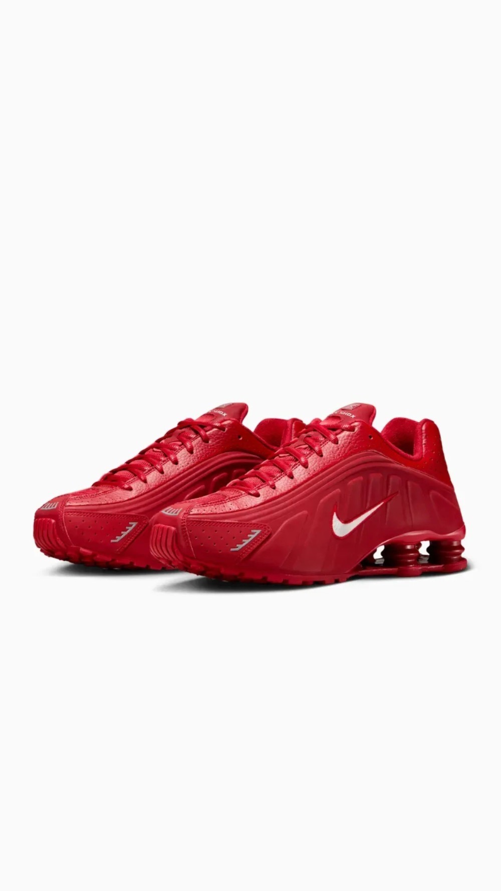 Nike Shox R4 Gym Red Metallic Silver — 37 / 38 / 39, Novo