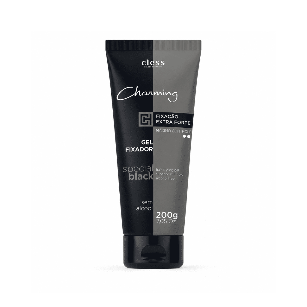 Gel Fixador extra forte sem álcool 200ml Charming