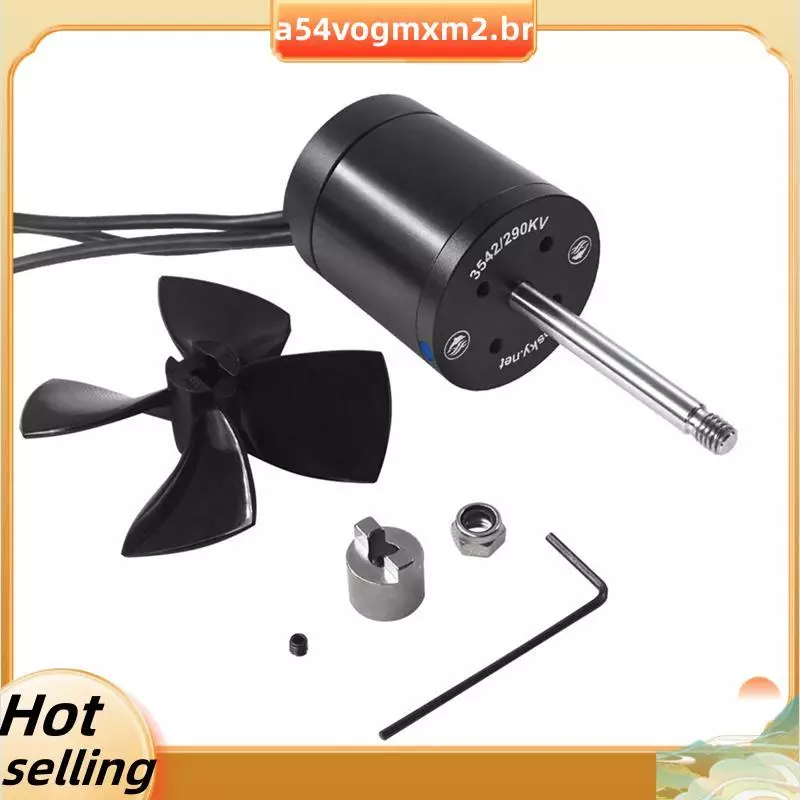3542 Motor À Prova D'água Com Ventilador 290KV 360W De Potência IP58 3-12S Para Barco De Surf Propulsor Subaquático Hidr
