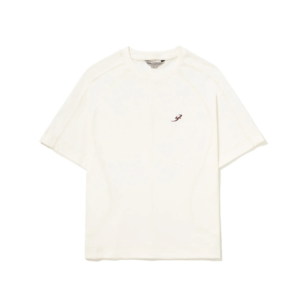 Camiseta Recortada B Garça Off White — P / M / G, Novo