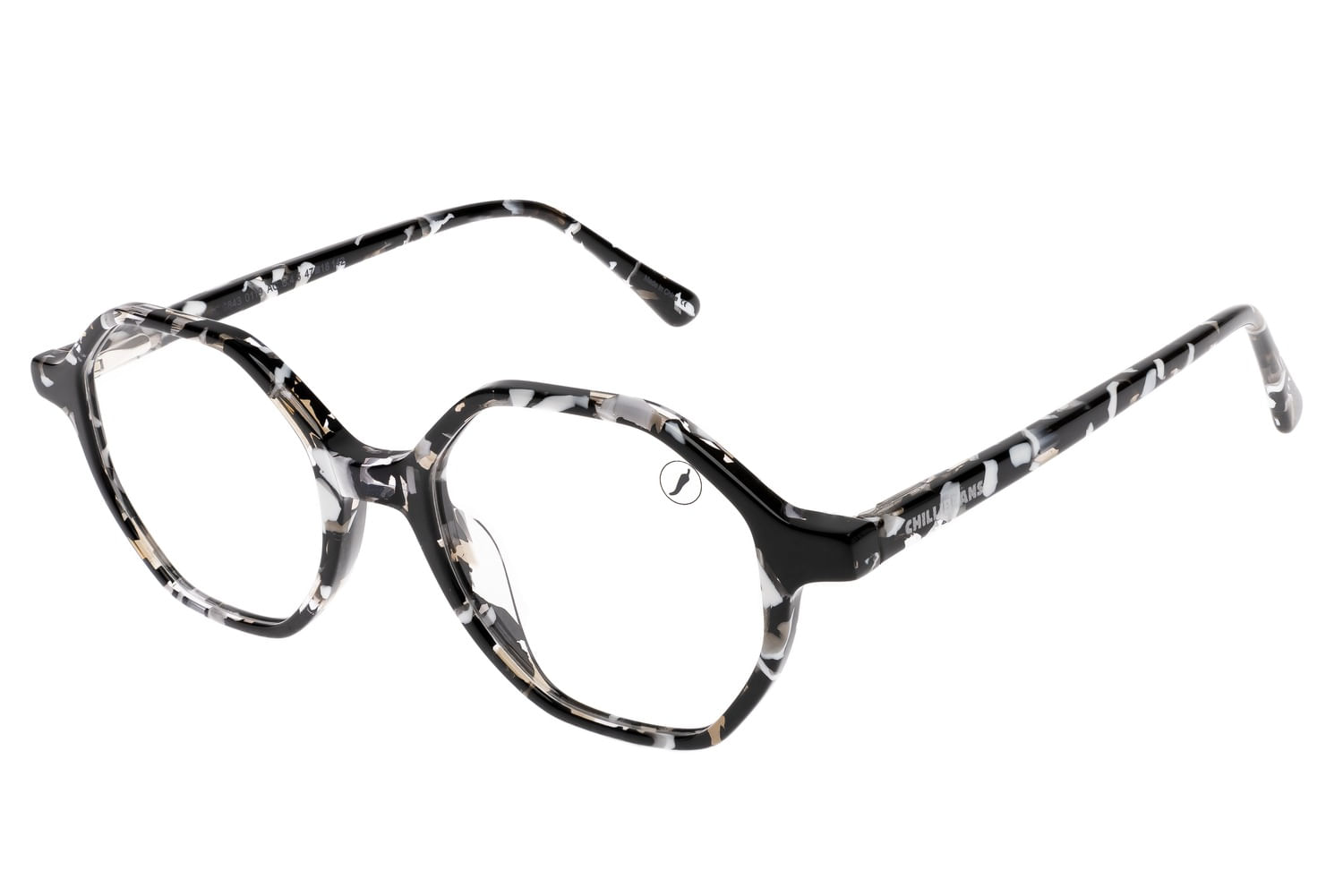 Armação Para Óculos de Grau Feminino Ótica Chilli Beans Hexagonal AC Mescla LV.AC.0843.0119 M