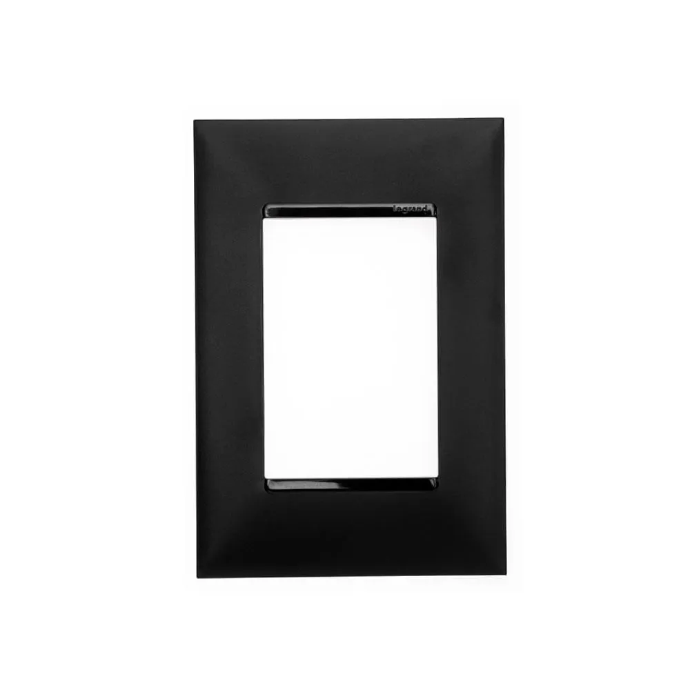 PLACA 3 POSTOS 4X2 PRETA - PIAL PLUS+ PIAL