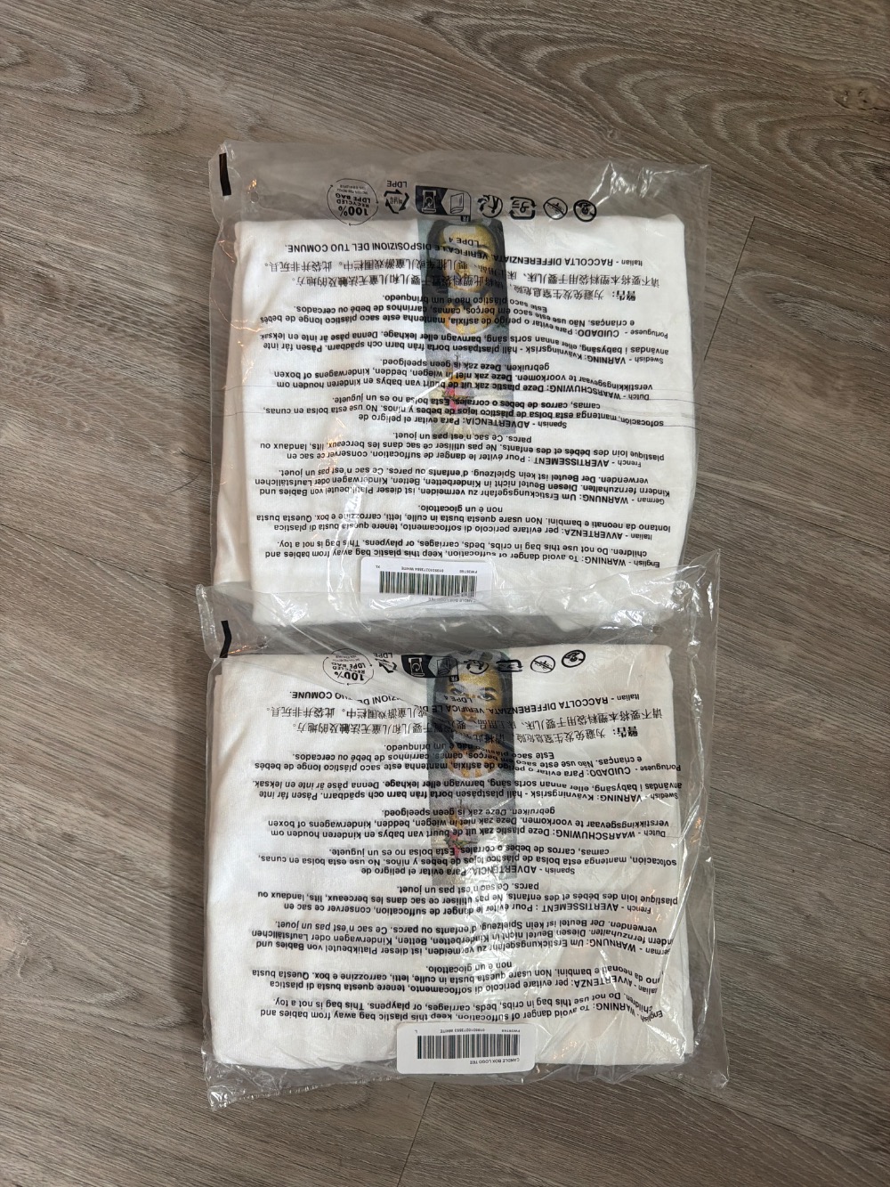 Camiseta Supreme Prayer Card Box Logo White FW26-W1 — G / XG / XXG, Novo