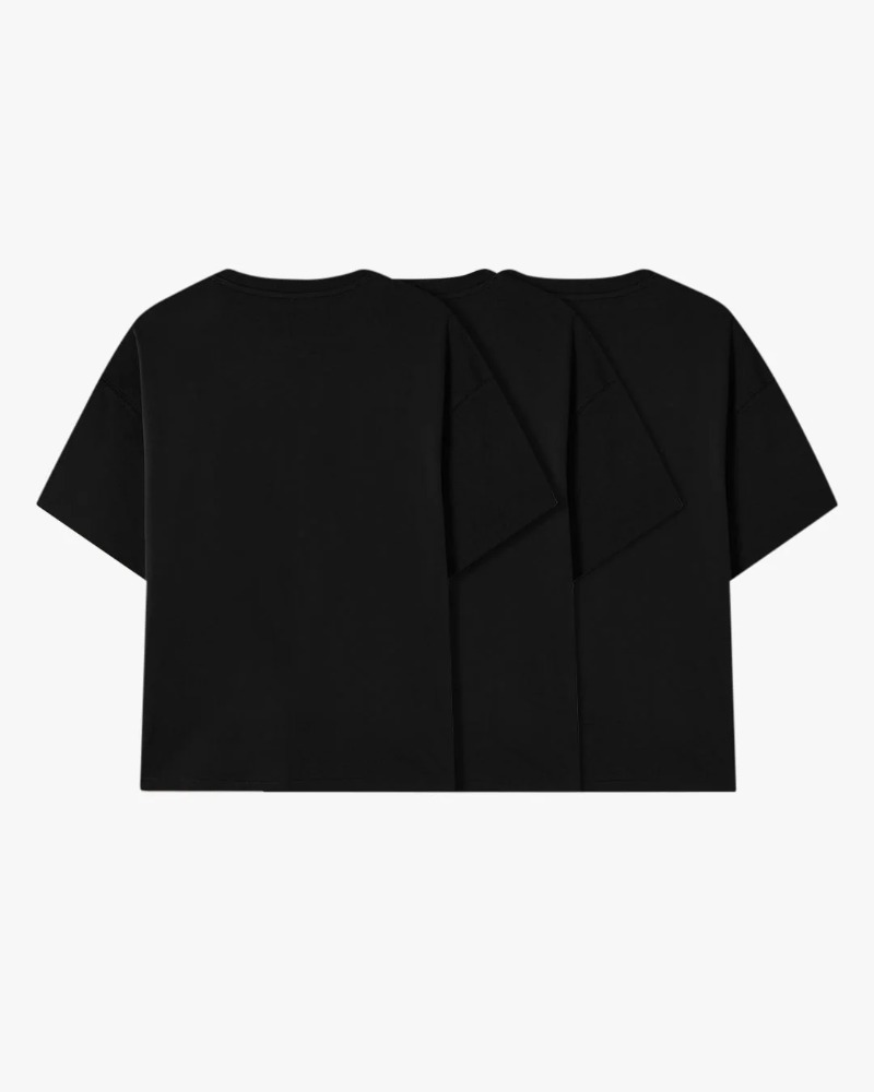 Foto 2 de Camiseta Nude Project Basic 3Xpack Black — PP, Novo
