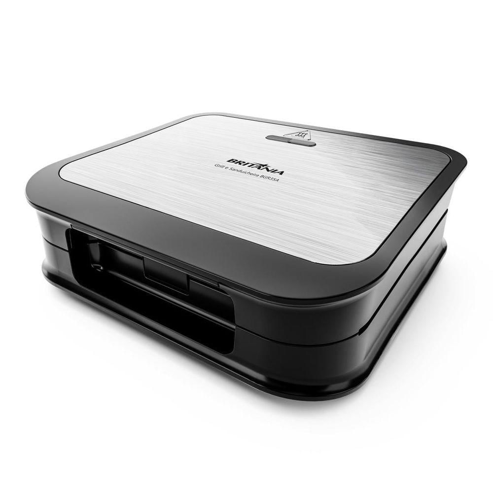 Grill E Sanduicheira Britânia 2 Em 1 Redstone 850W 110V