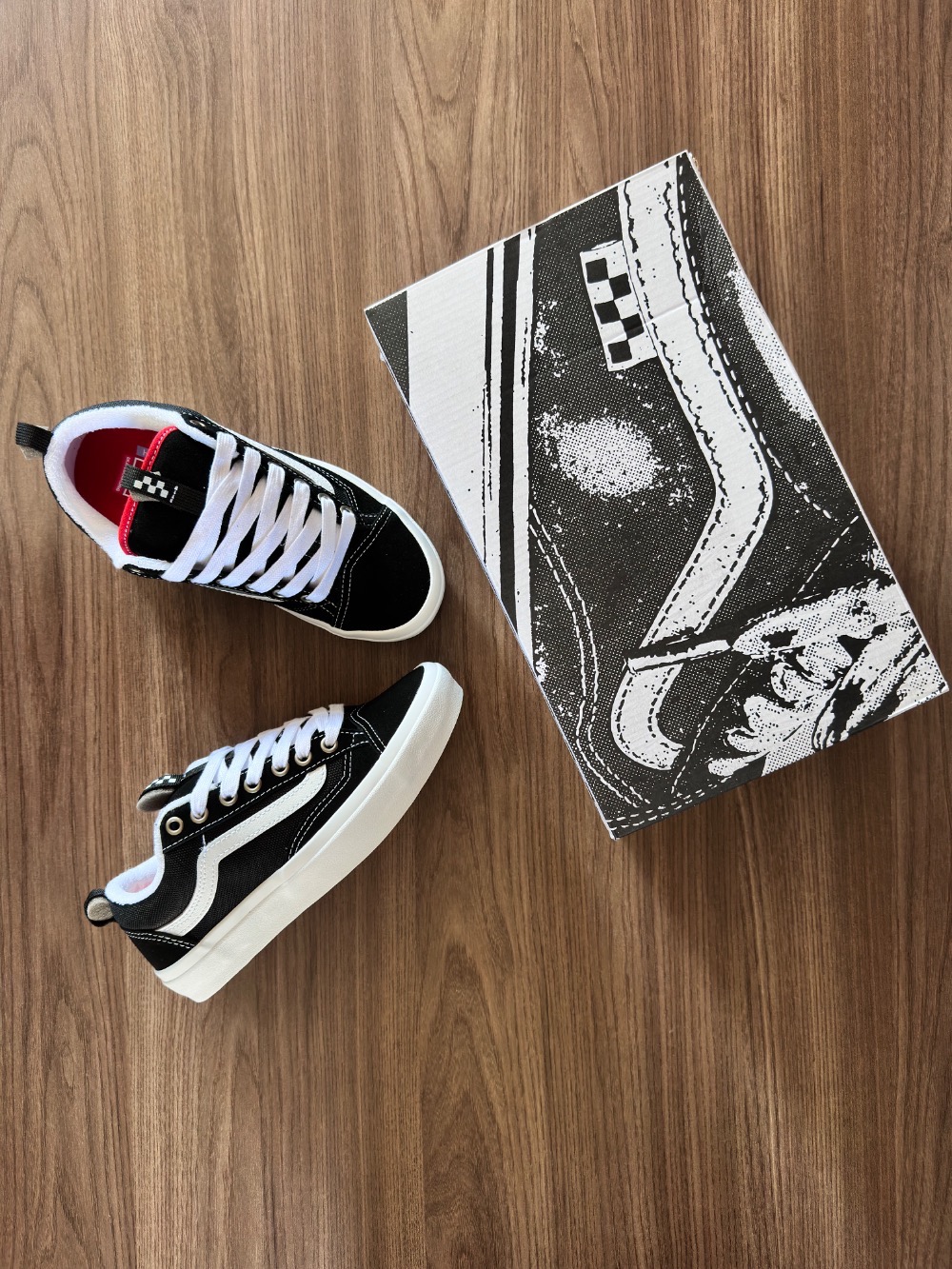 Vans Skate Old Skool 36+ Black White — 36, Novo