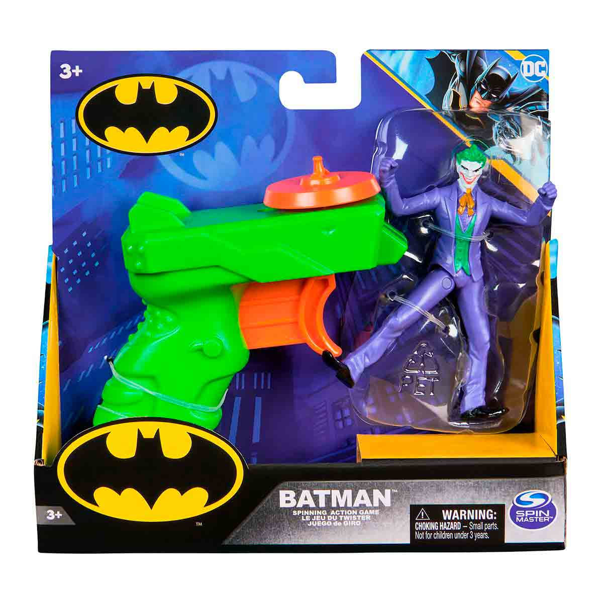 Boneco Coringa De 9Cm Ataque Giratório - Batman