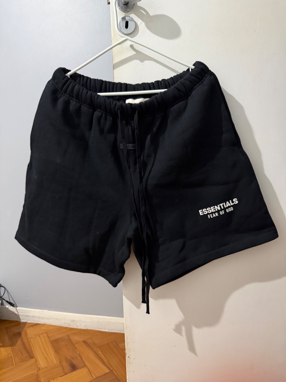 Shorts Fear of God Essentials Classic Black — XG, Novo
