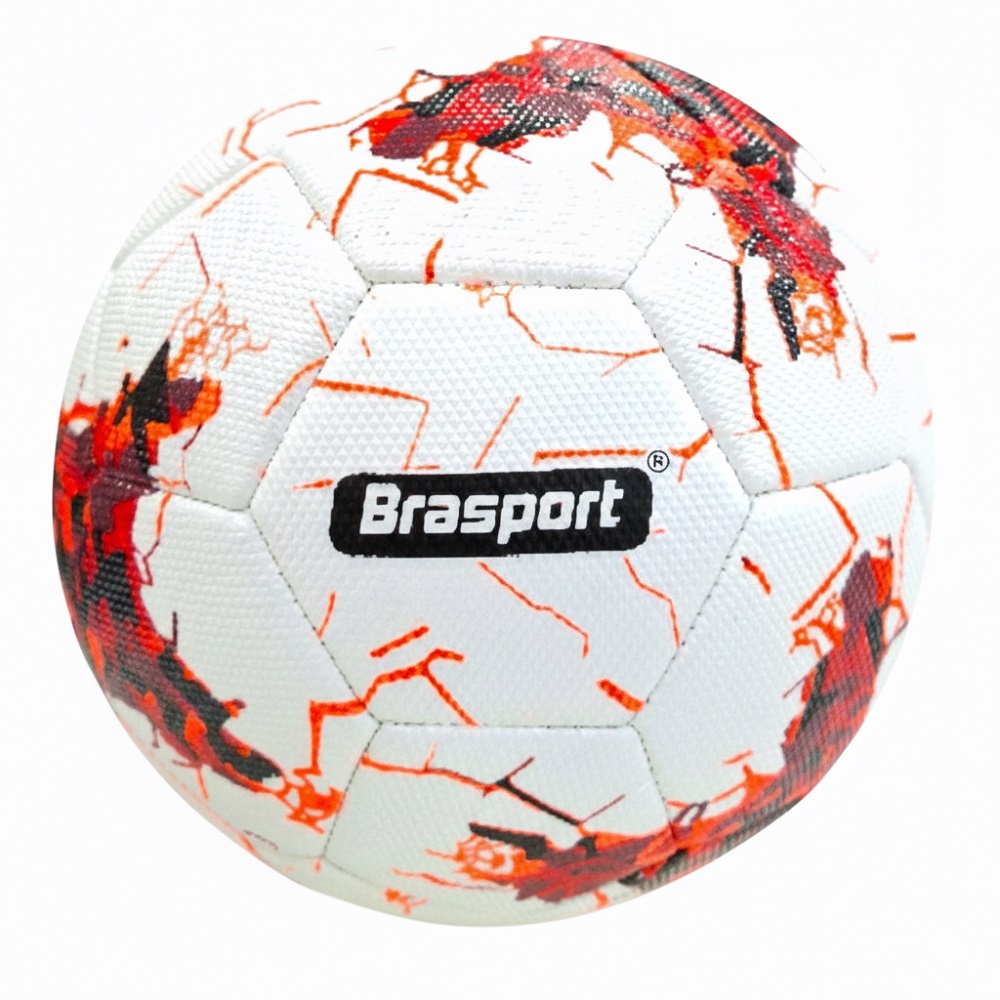 Bola Futebol de Campo Costurada Reforçada Brasport - Laranja