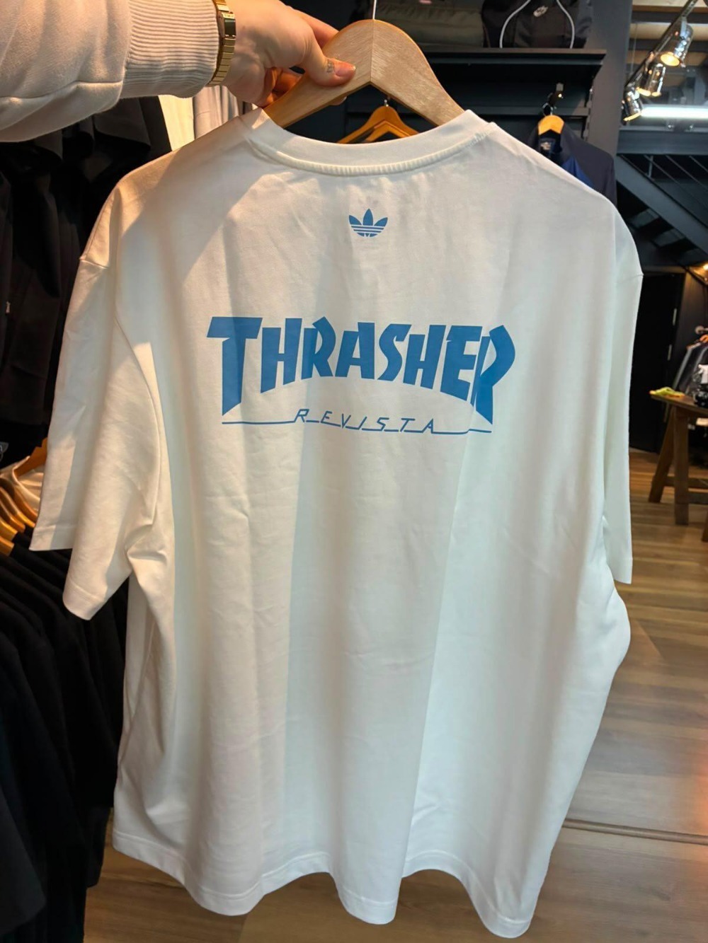 Argentina x Thrasher x adidas Camiseta Core White — XG, Novo