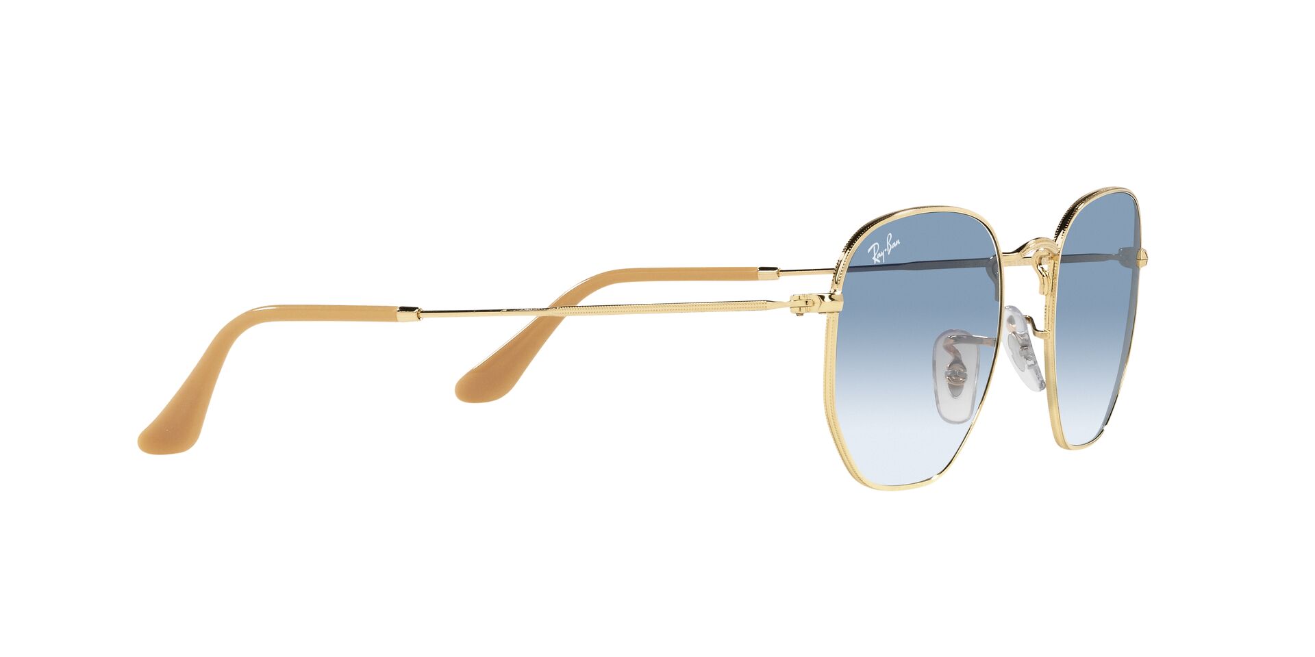 Óculos de Sol Unissex Ray-Ban Hexagonal RB3548 Cor Dourado