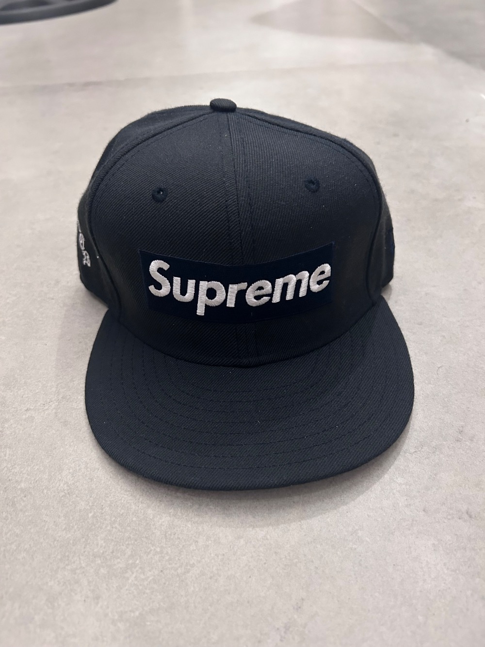 Supreme x New Era Boné 59FIFTY Box Logo Navy 2008 — Único, Usado