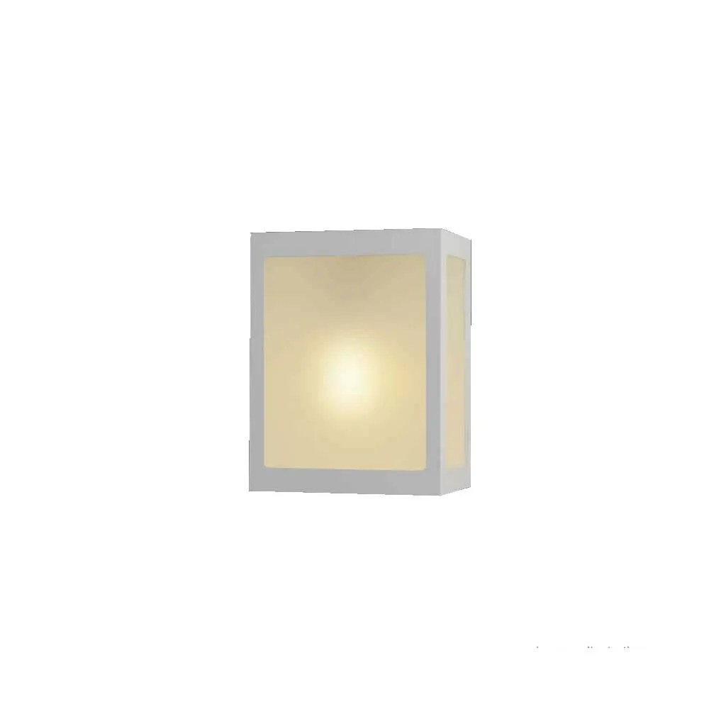 ARANDELA ALUMÍNIO TRAPÉZIO 1 E-27 281 BRANCA IDEAL