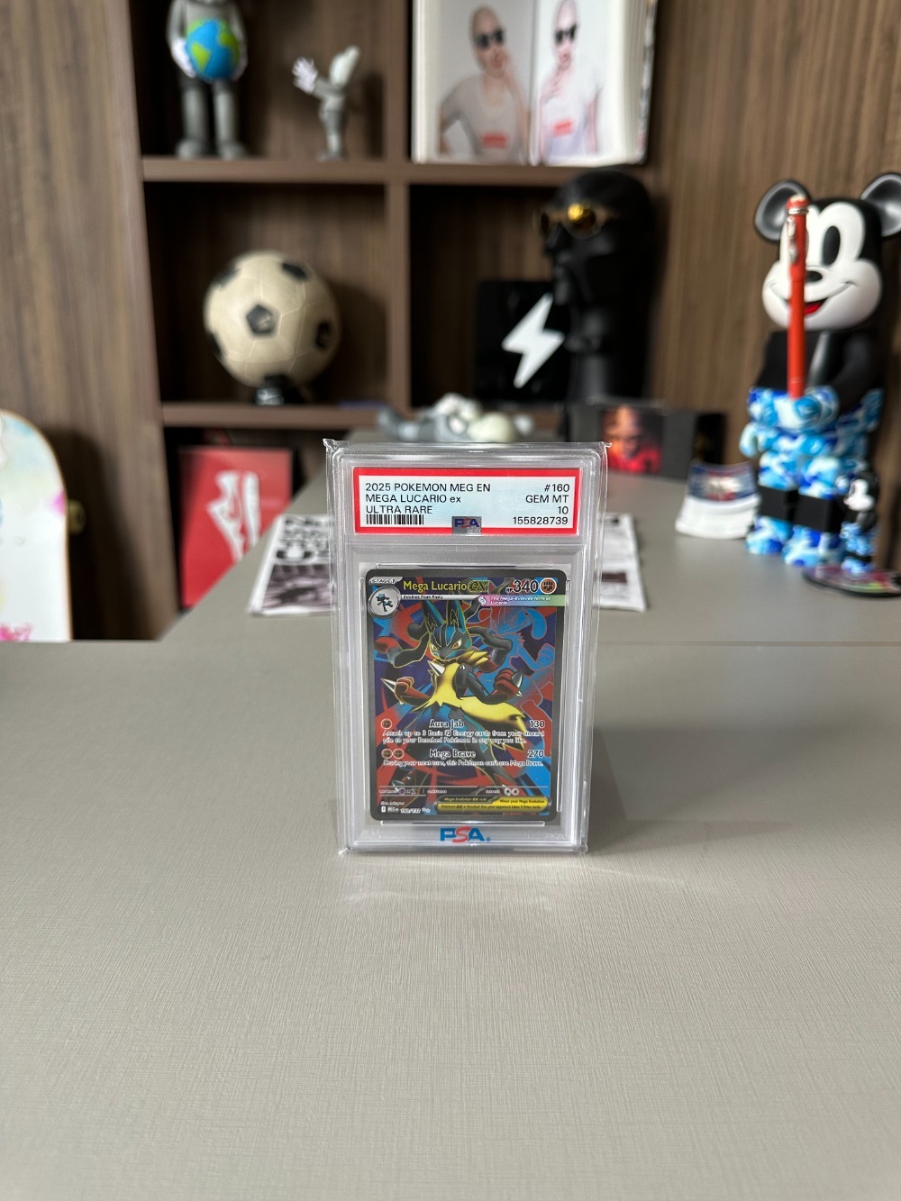 Mega Lucario ex (160/132) Megaevolução Pokémon TCG — PSA 10, Novo