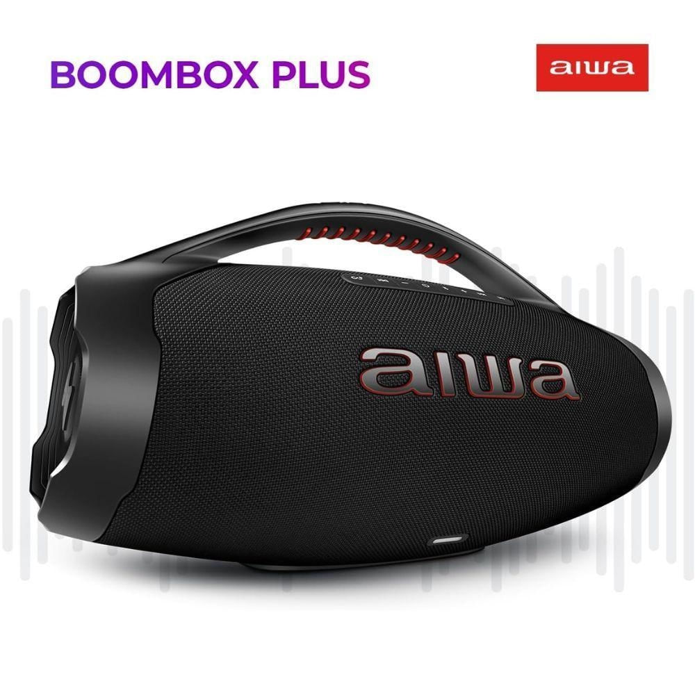 Foto 3 de Caixa de Som Boombox Aiwa AWS-BBS01B com Bluetooth e USB Preto